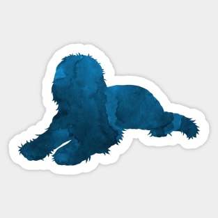 Goldendoodle Labradoodle Doodle Dog Blue Art Sticker